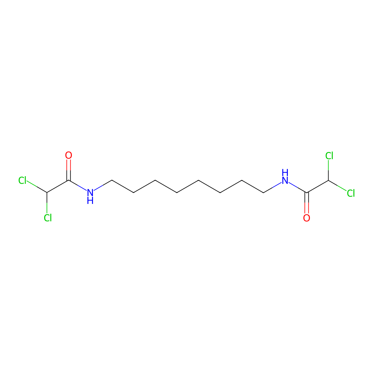 N,N'-1,8-Octanediylbis(2,2-dichloroacetamide) molecular structure, CAS 1477-57-2