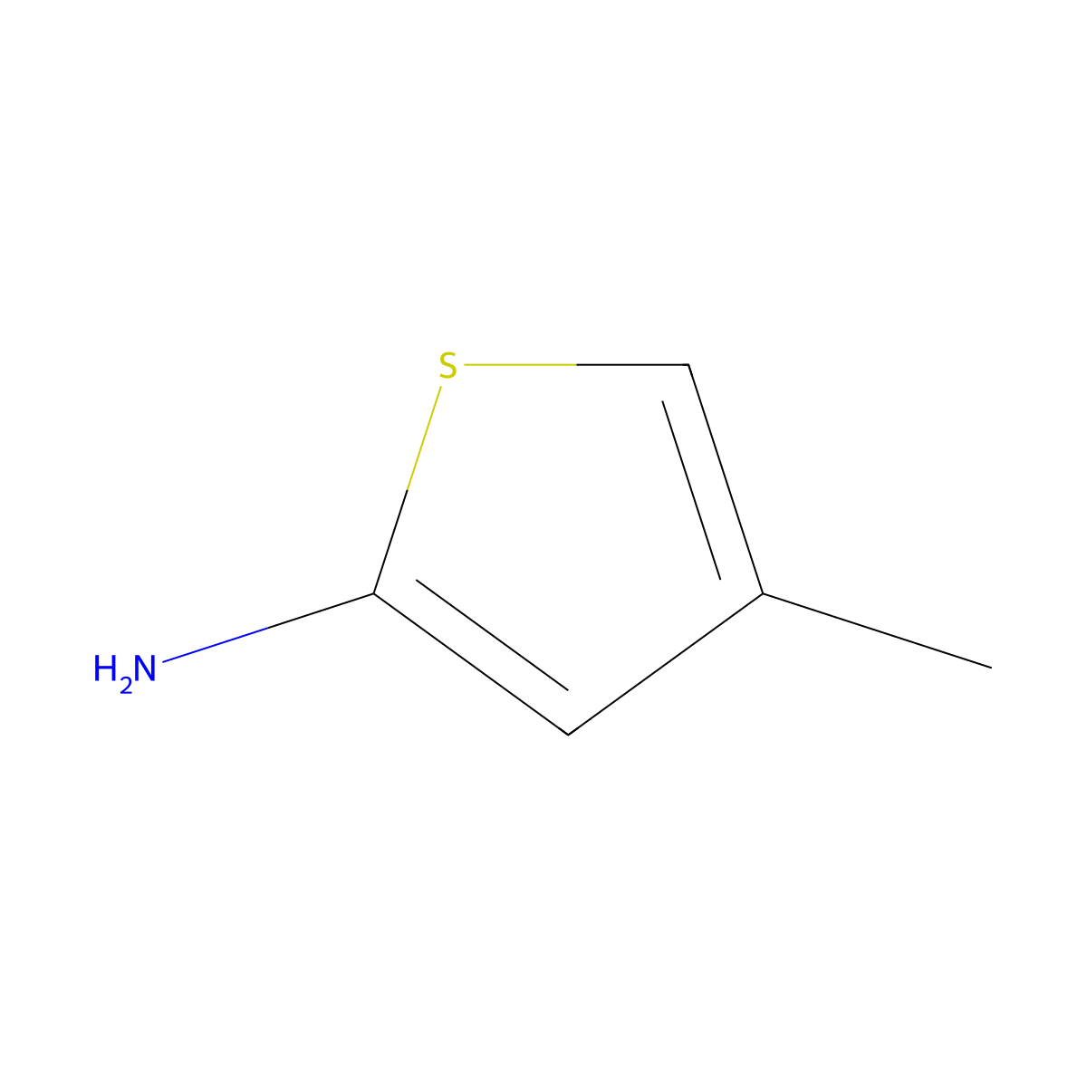 4-Methylthiophen-2-amine molecular structure, CAS 14770-82-2