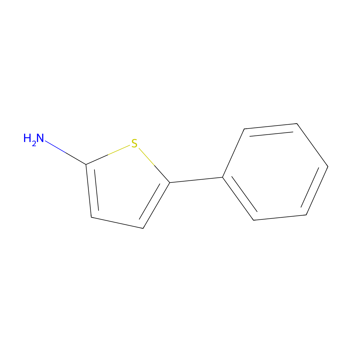 5-Phenylthiophen-2-amine molecular structure, CAS 14770-85-5