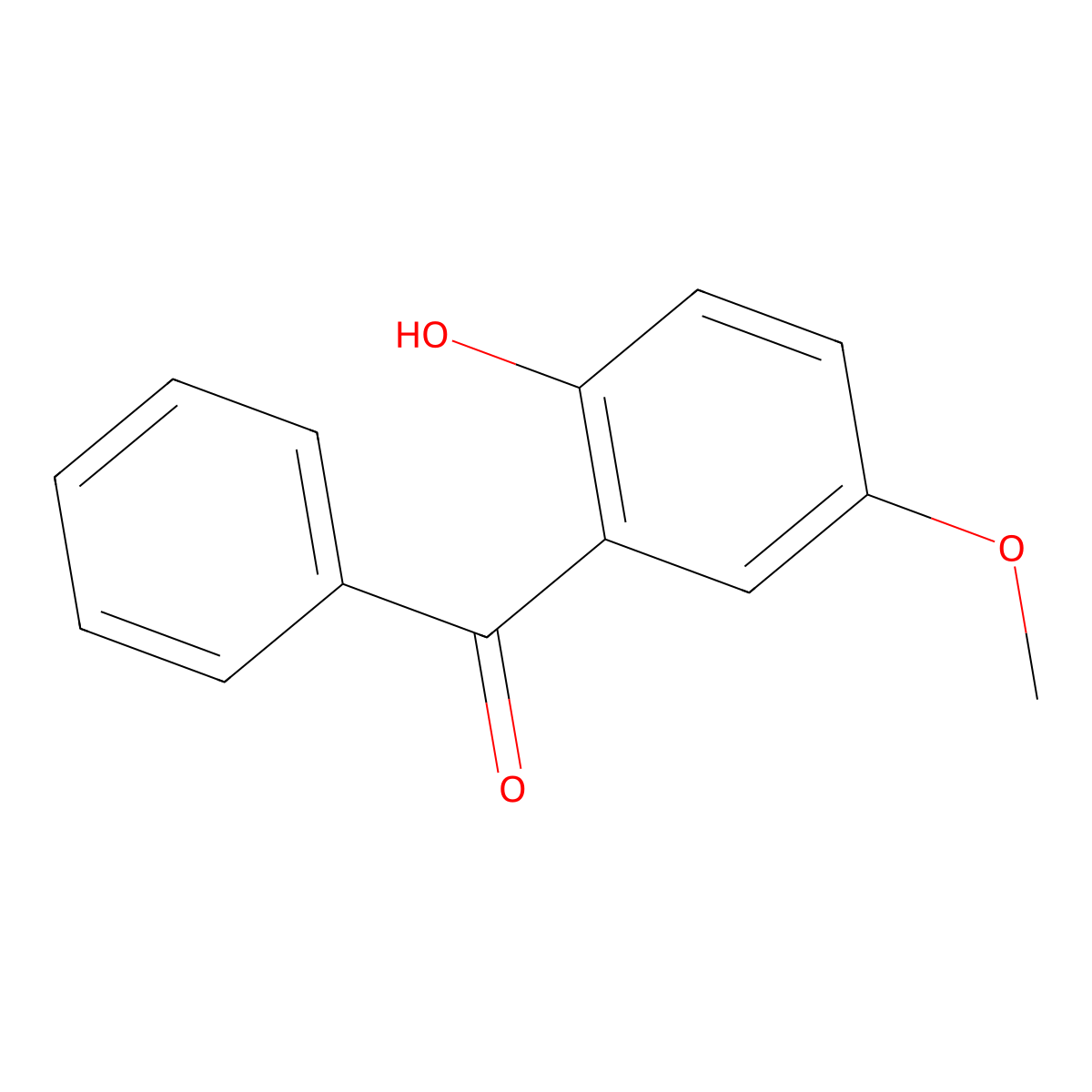 2-Hydroxy-5-methoxybenzophenone molecular structure, CAS 14770-96-8