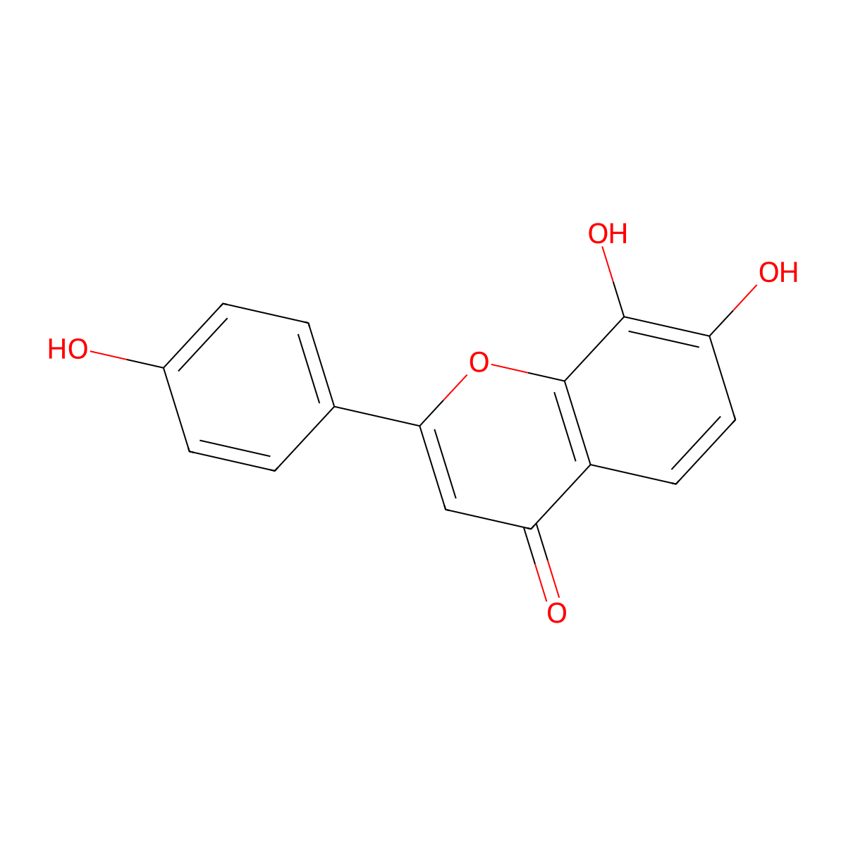 7,8,4'-Trihydroxyflavone molecular structure, CAS 147711-26-0