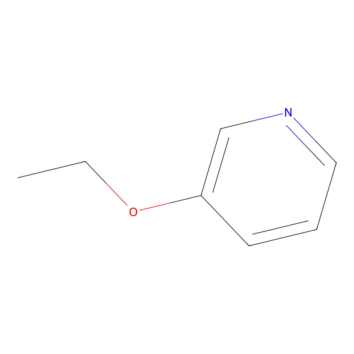 3-Ethoxypyridine molecular structure, CAS 14773-50-3