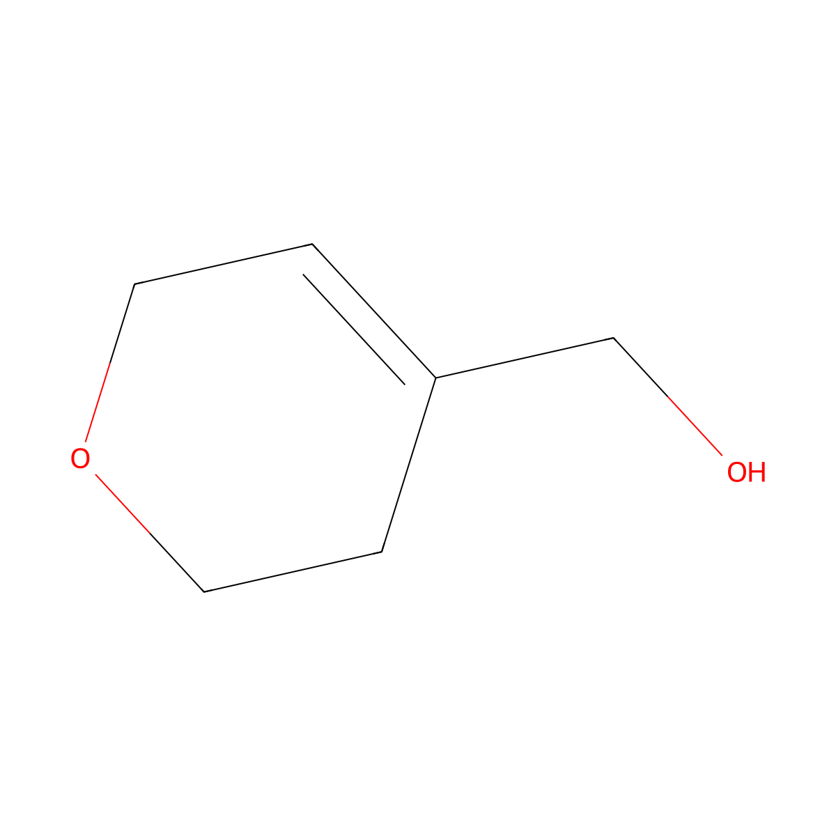 3,6-dihydro-2H-pyran-4-ylmethanol molecular structure, CAS 14774-34-6