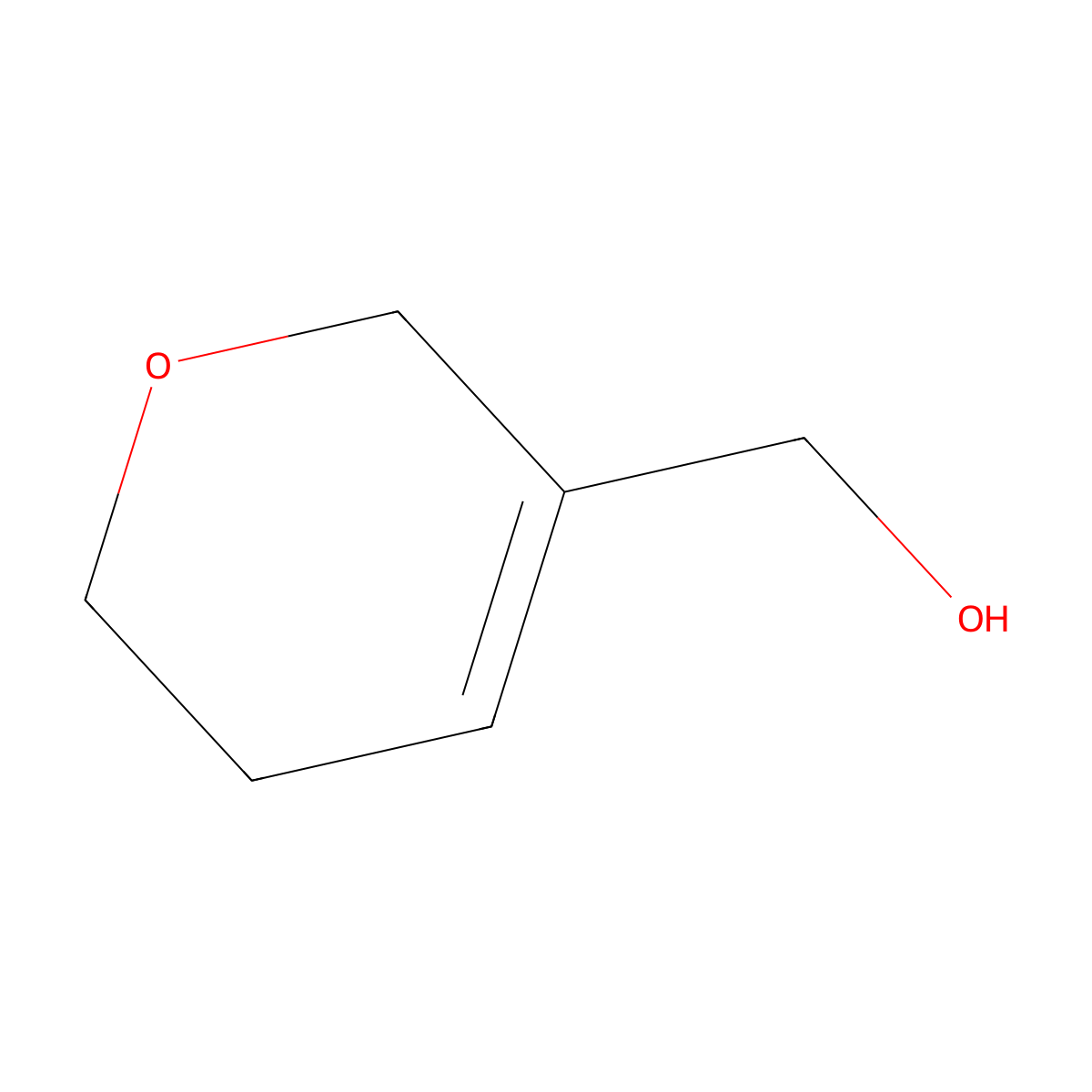 5,6-dihydro-2H-pyran-3-methanol molecular structure, CAS 14774-35-7