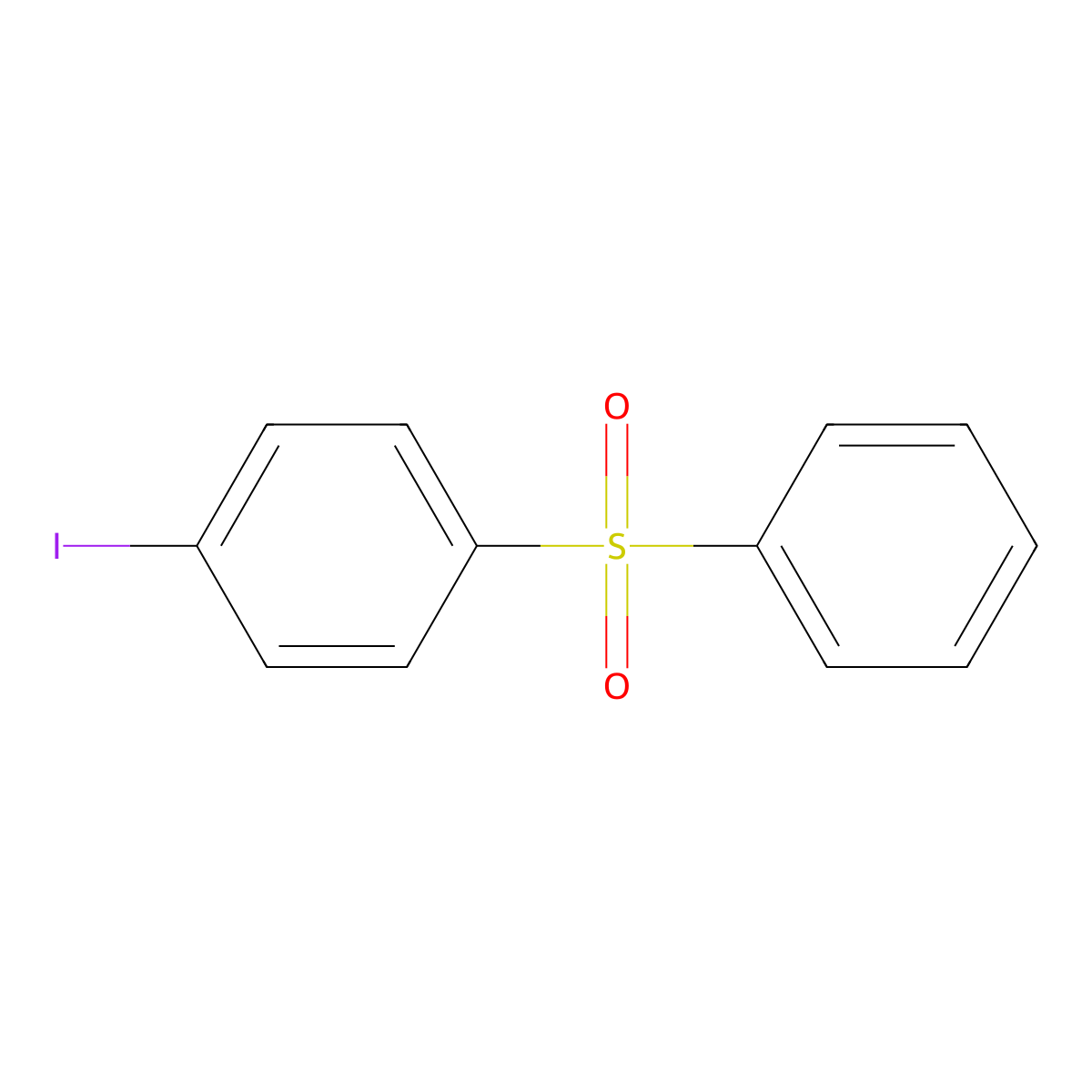 1-Iodo-4-(phenylsulfonyl)benzene molecular structure, CAS 14774-79-9