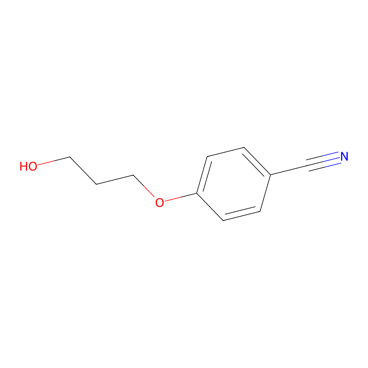 4-(3-Hydroxypropoxy)benzonitrile molecular structure, CAS 147749-97-1