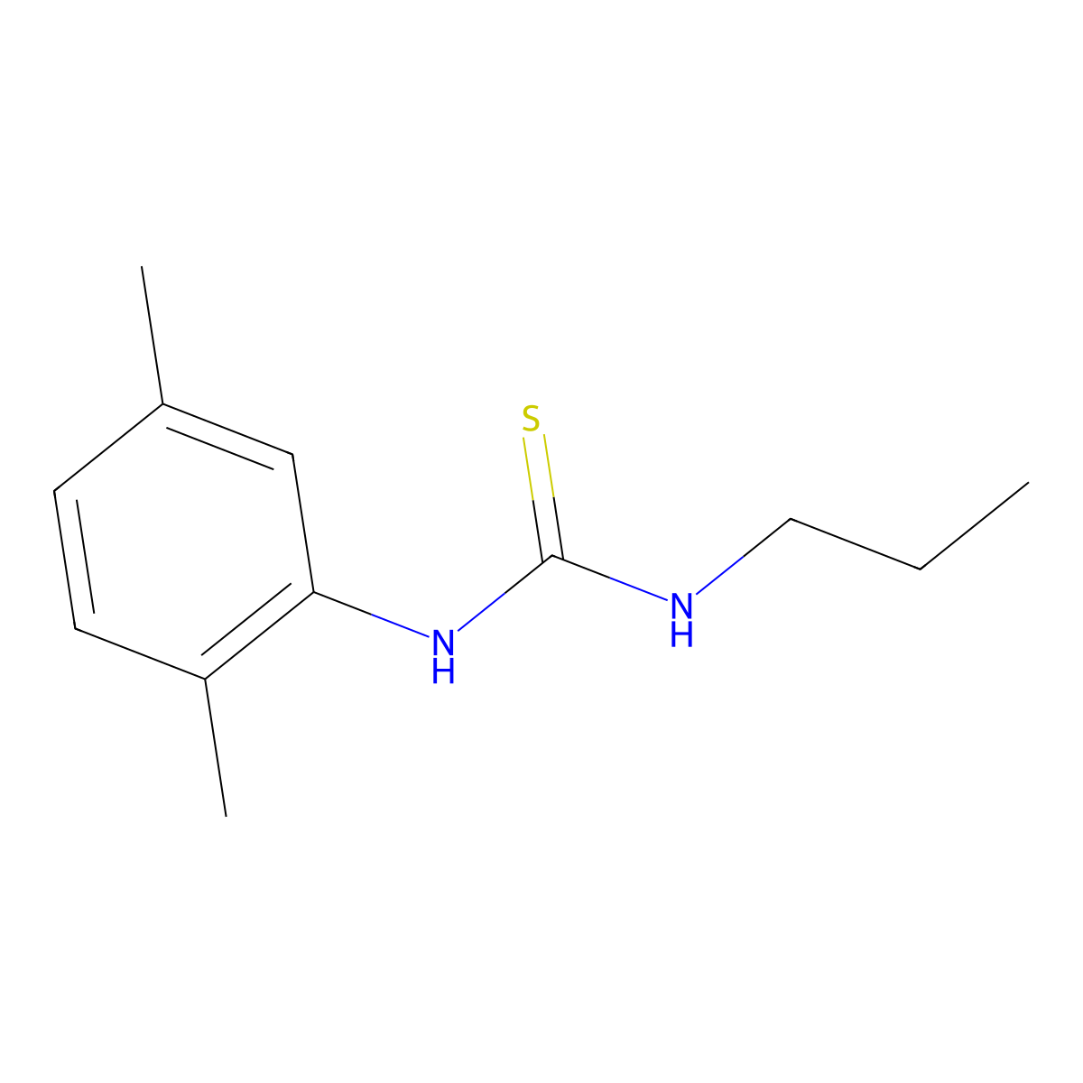 1-(2,5-Dimethylphenyl)-3-propylthiourea molecular structure, CAS 147751-47-1