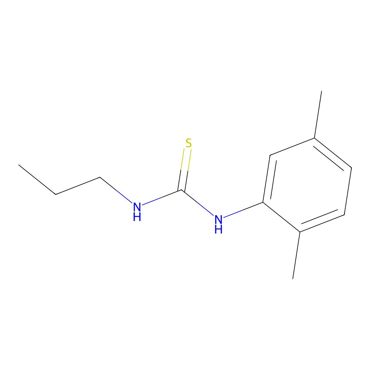 1-(2,5-Dimethylphenyl)-3-propylthiourea molecular structure, CAS 147751-47-1