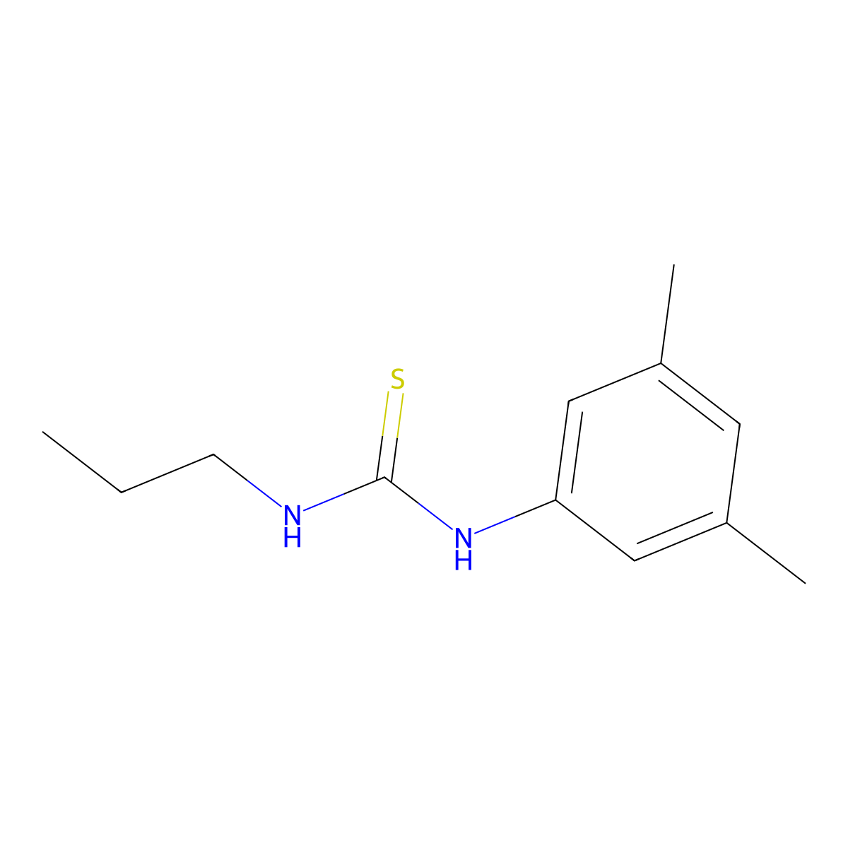 1-(3,5-Dimethylphenyl)-3-propylthiourea molecular structure, CAS 147751-74-4