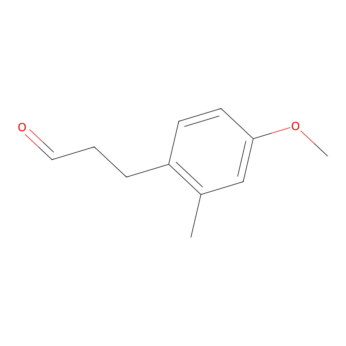 3-(4-Methoxy-2-methylphenyl)propanal molecular structure, CAS 1477584-61-4