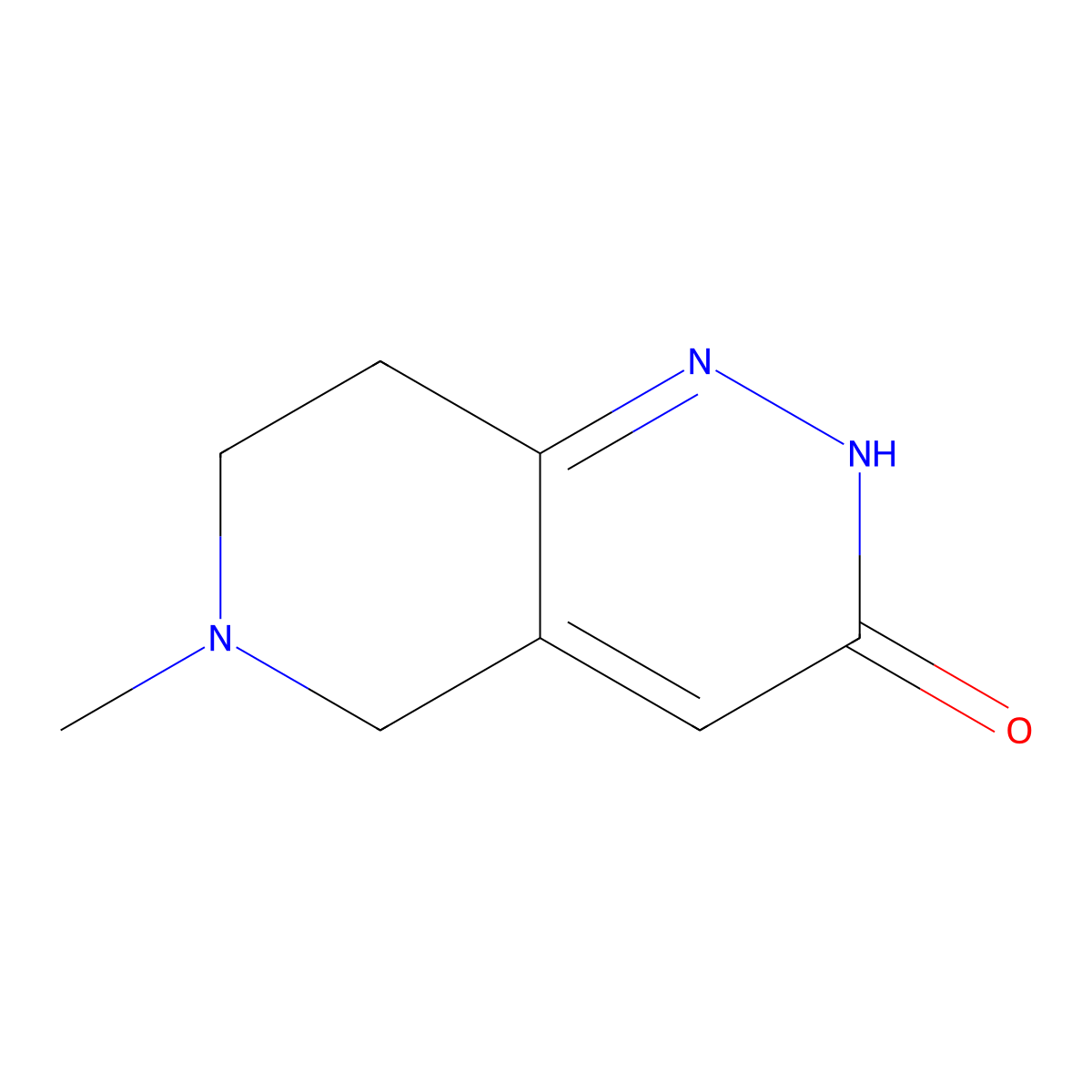 6-Methyl-5,6,7,8-tetrahydropyrido[4,3-c]pyridazin-3(2H)-one molecular structure, CAS 1477618-54-4