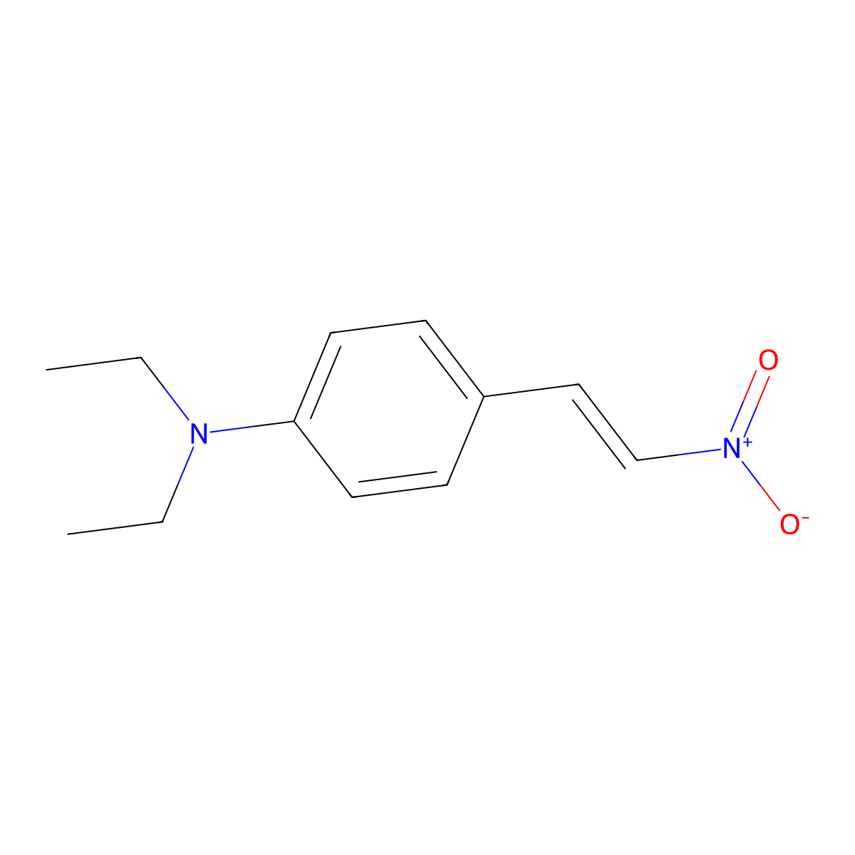 N,N-Diethyl-4-[(E)-2-nitroethenyl]aniline molecular structure, CAS 147764-76-9