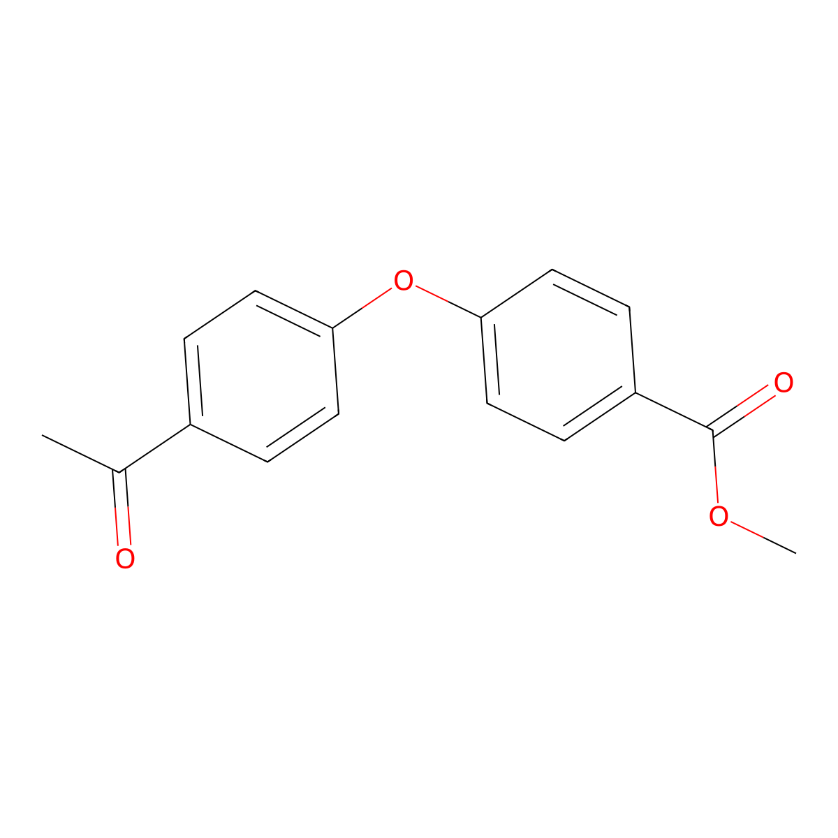 Methyl 4-(4-acetylphenoxy)benzoate molecular structure, CAS 1477643-85-8