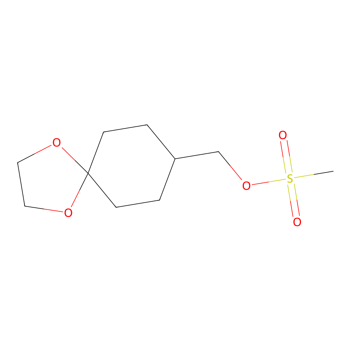 1,4-Dioxaspiro[4.5]decan-8-ylmethyl methanesulfonate molecular structure, CAS 147767-55-3