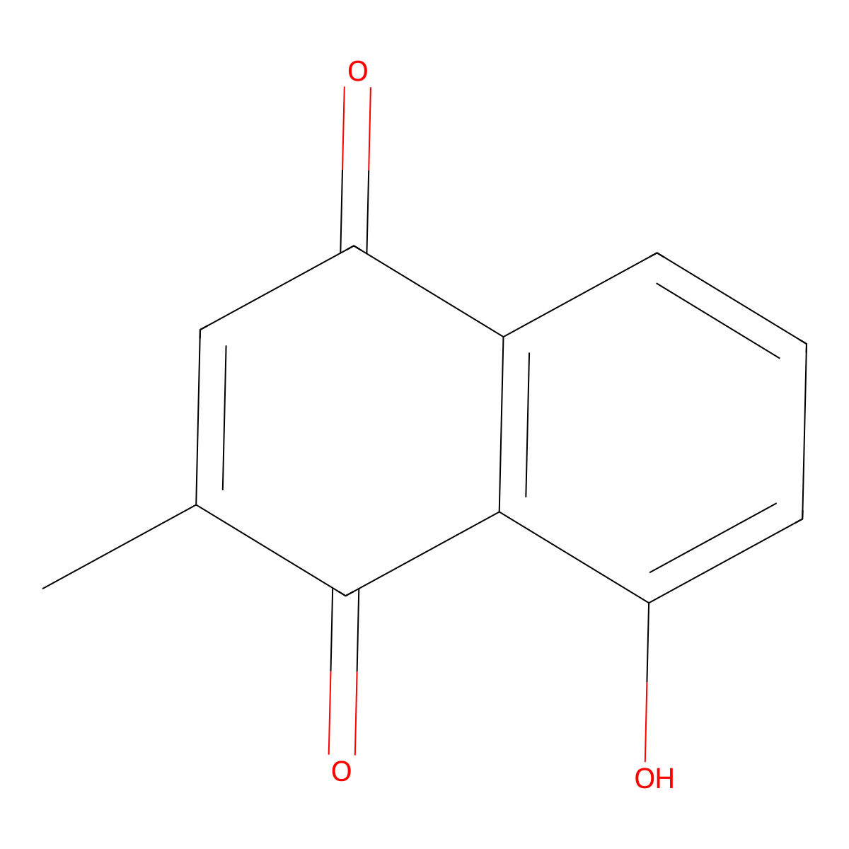 Isoplumbagin molecular structure, CAS 14777-17-4