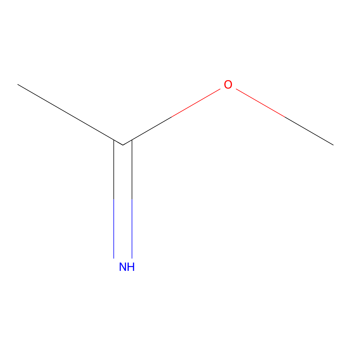 Methyl acetimidate molecular structure, CAS 14777-29-8