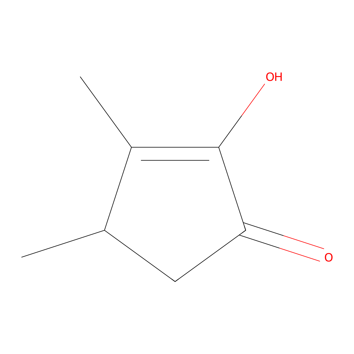 2-Hydroxy-3,4-dimethyl-2-cyclopenten-1-one molecular structure, CAS 147770-82-9