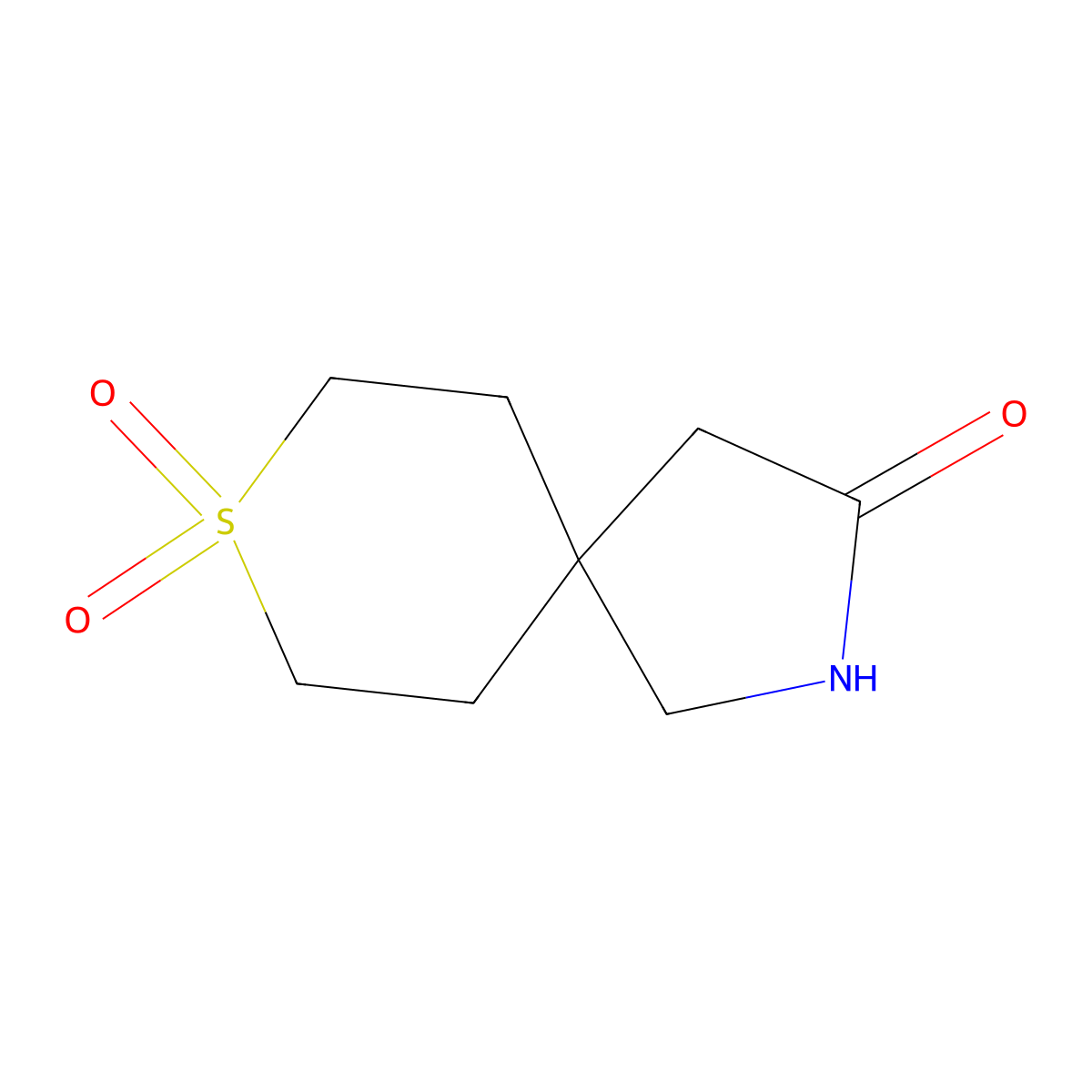 8Lambda6-thia-2-azaspiro[4.5]decane-3,8,8-trione molecular structure, CAS 1477740-44-5