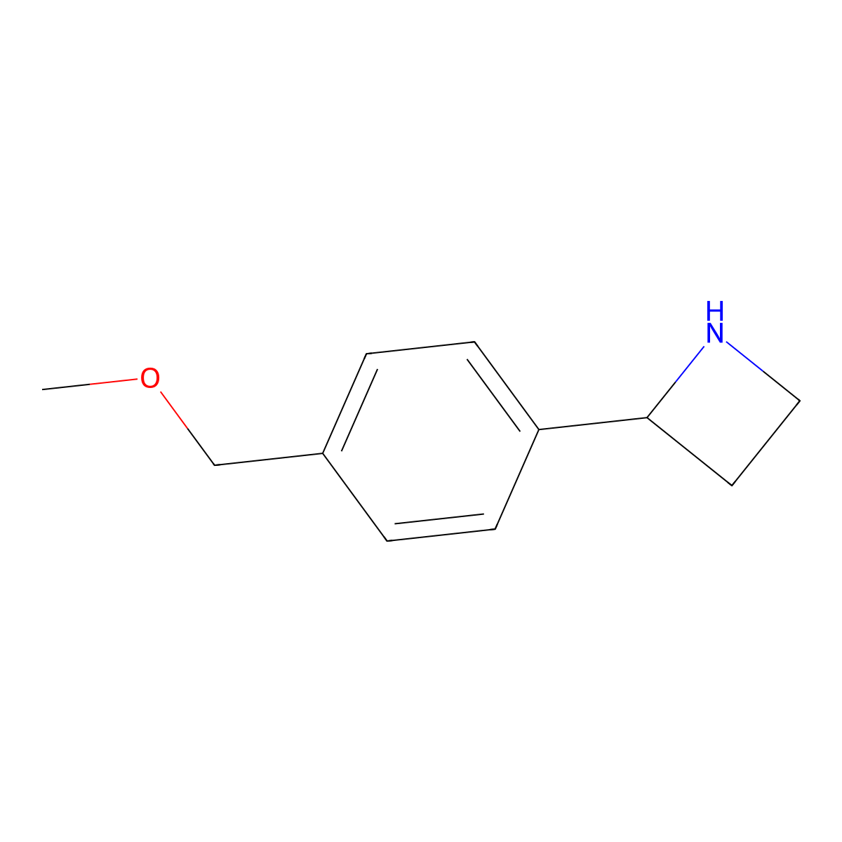 2-[4-(Methoxymethyl)phenyl]azetidine molecular structure, CAS 1477772-49-8