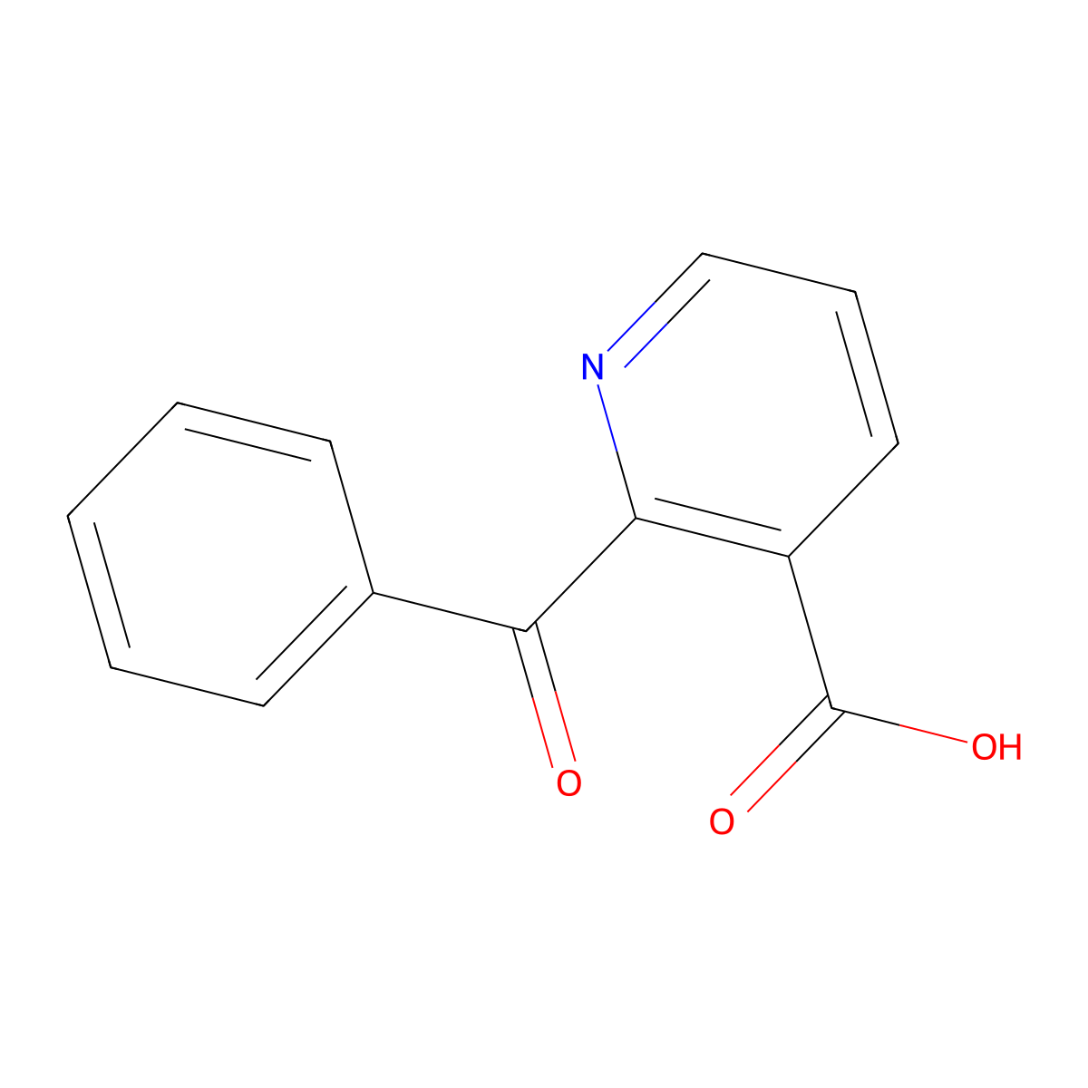 2-Benzoylnicotinic acid molecular structure, CAS 147779-25-7