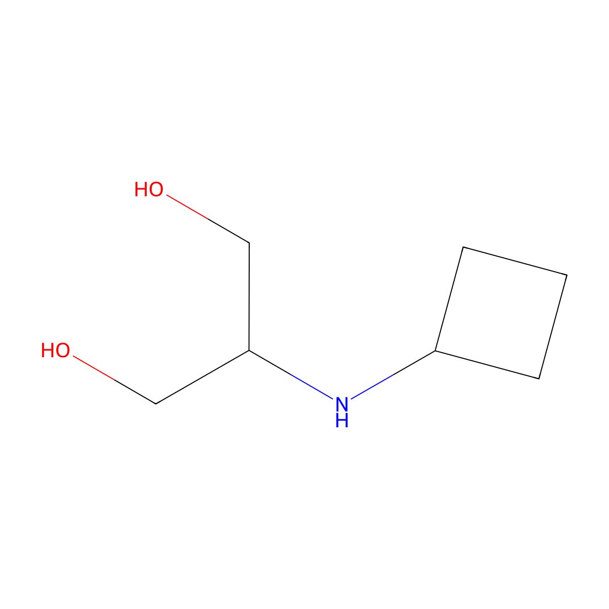 2-(Cyclobutylamino)propane-1,3-diol molecular structure, CAS 1477799-52-2