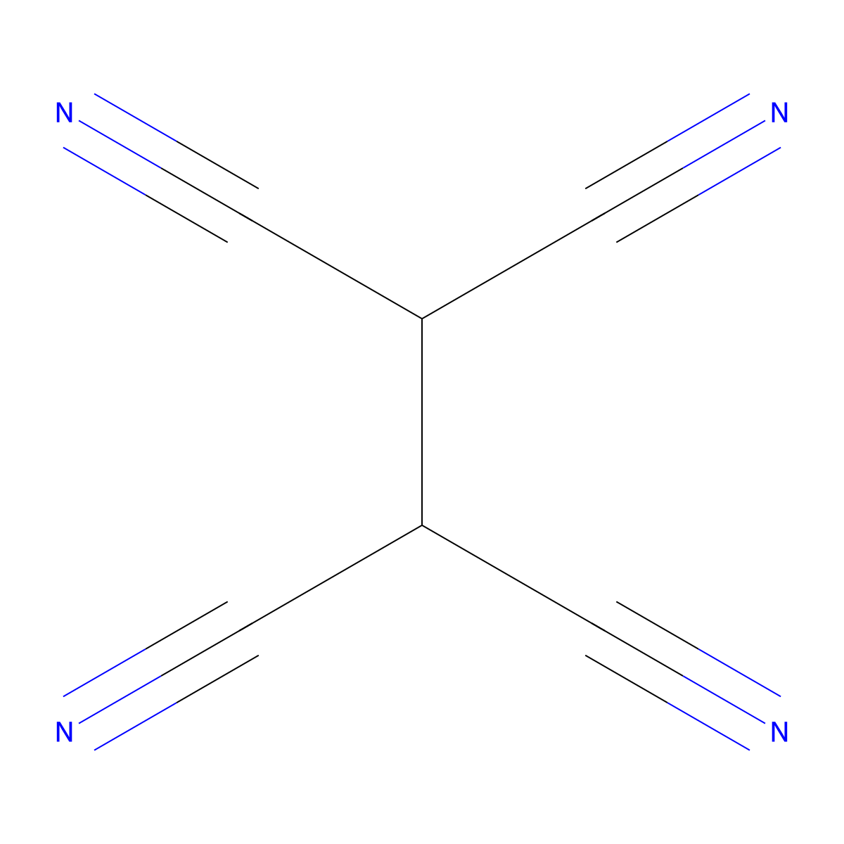 1,1,2,2-Ethanetetracarbonitrile molecular structure, CAS 14778-29-1