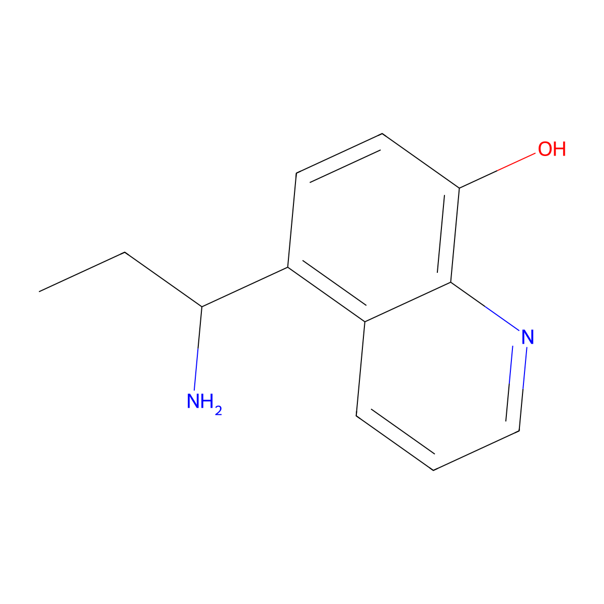 5-(1-Aminopropyl)quinolin-8-OL molecular structure, CAS 1477810-17-5