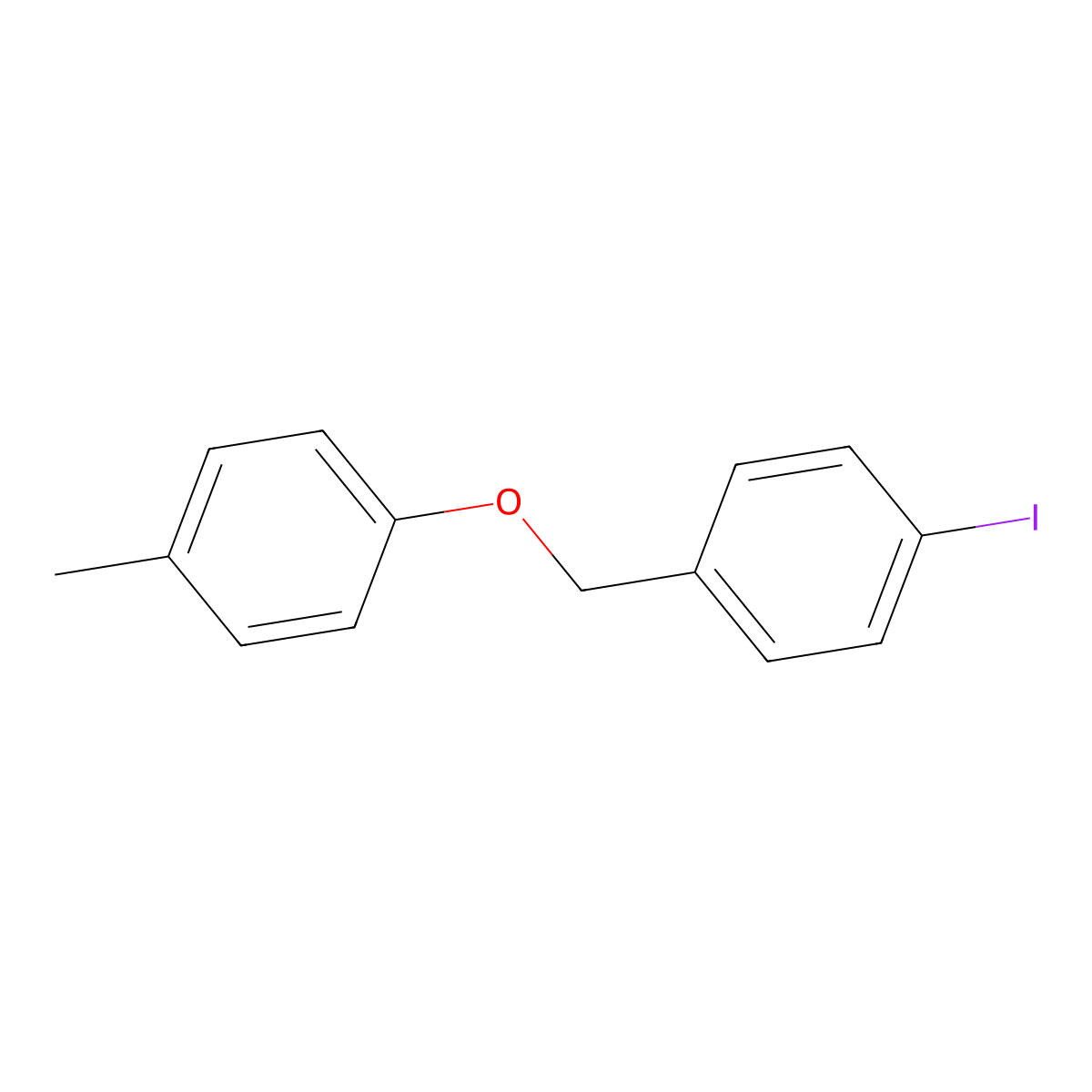 1-Iodo-4-((p-tolyloxy)methyl)benzene molecular structure, CAS 1477829-14-3