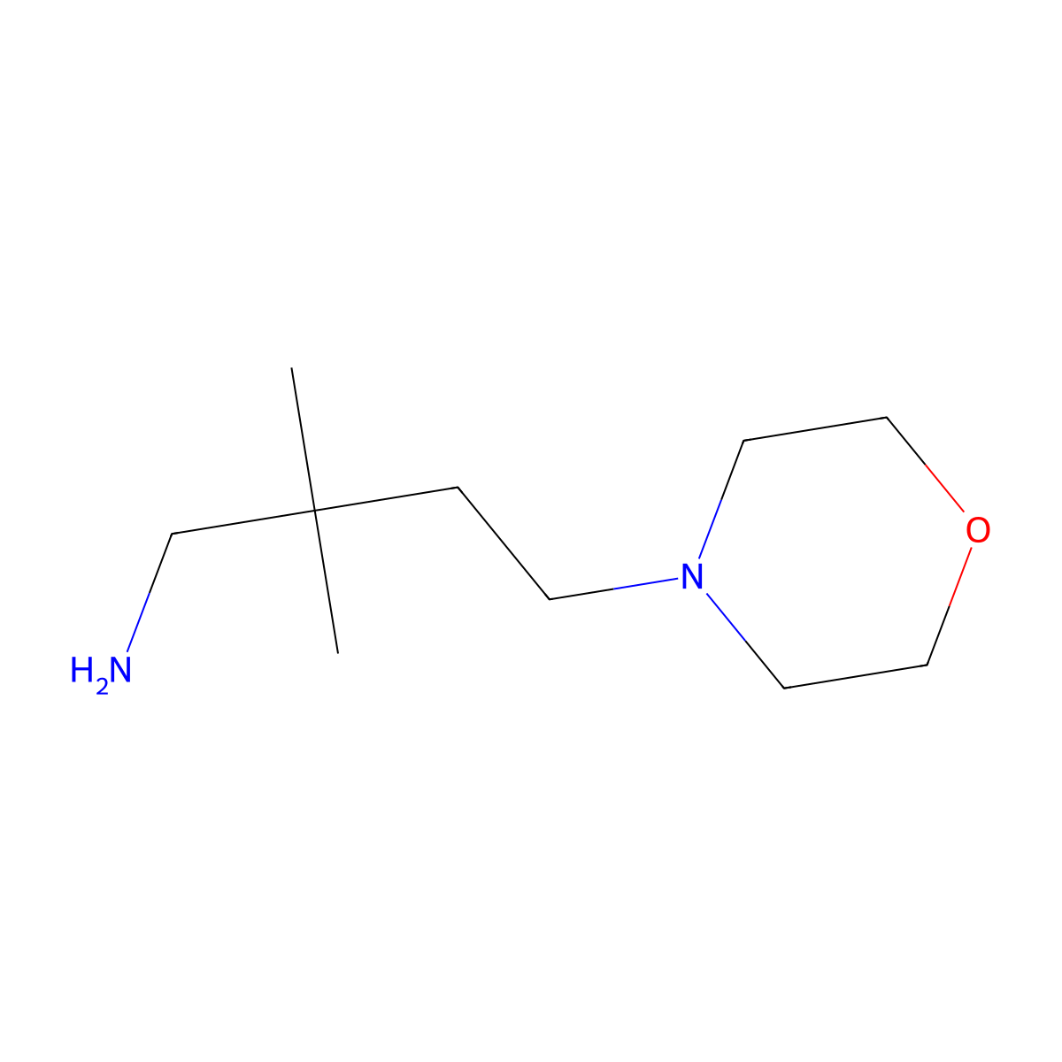 2,2-Dimethyl-4-morpholinobutan-1-amine molecular structure, CAS 1477851-28-7