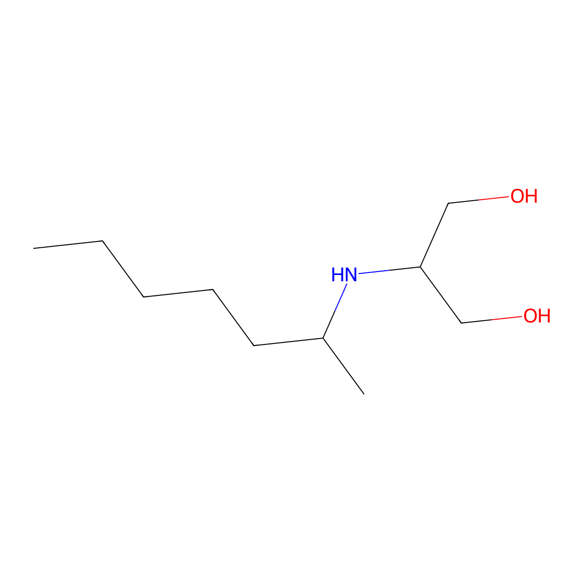2-[(Heptan-2-yl)amino]propane-1,3-diol molecular structure, CAS 1477864-67-7