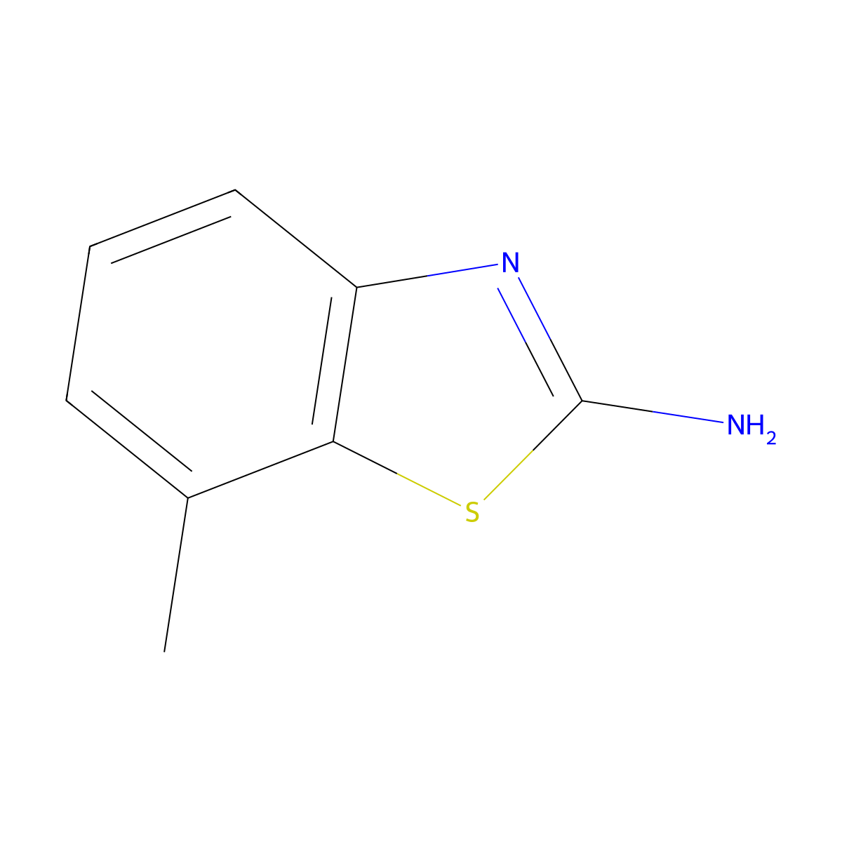 7-Methyl-1,3-benzothiazol-2-amine molecular structure, CAS 14779-18-1