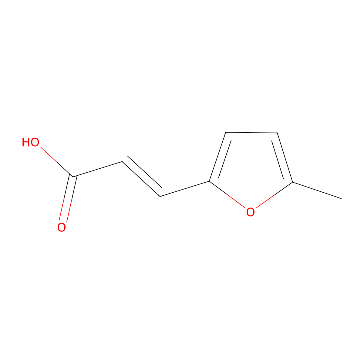 3-(5-Methyl-furan-2-YL)-acrylic acid molecular structure, CAS 14779-25-0
