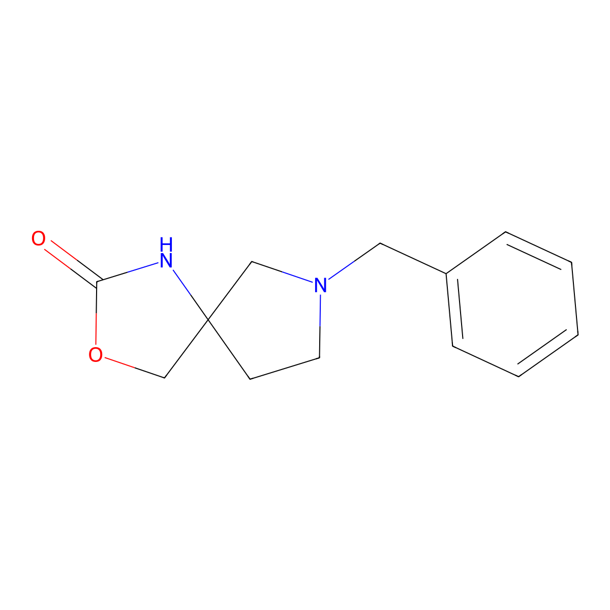 7-Benzyl-3-oxa-1,7-diazaspiro[4.4]nonan-2-one molecular structure, CAS 1477905-66-0