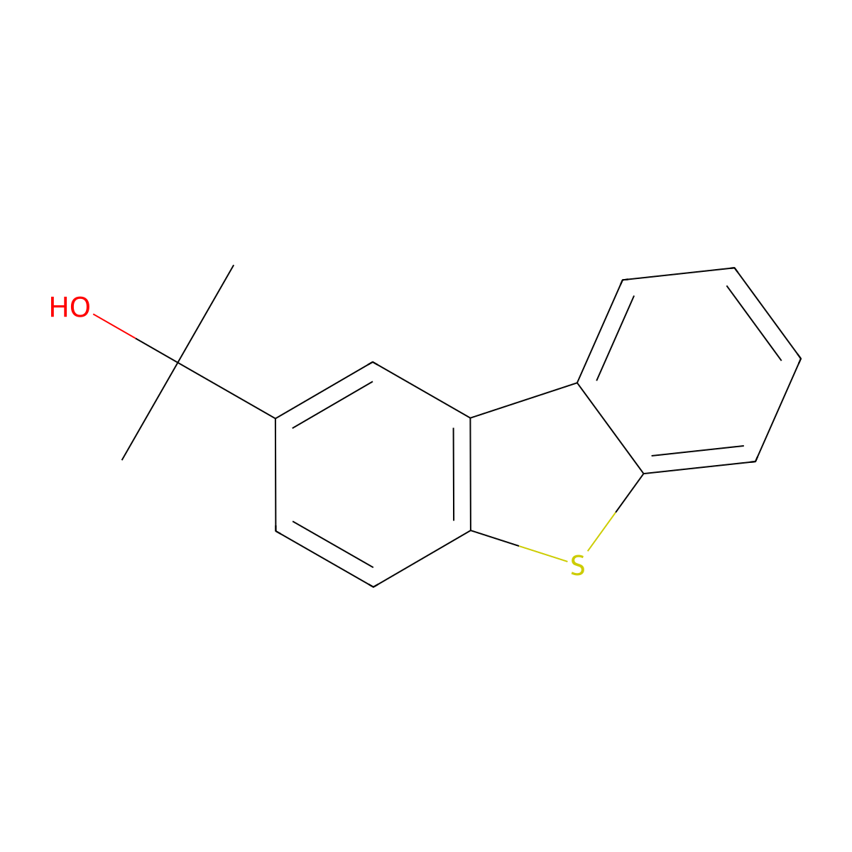 2-(Dibenzo[b,d]thiophen-2-yl)propan-2-ol molecular structure, CAS 147791-86-4