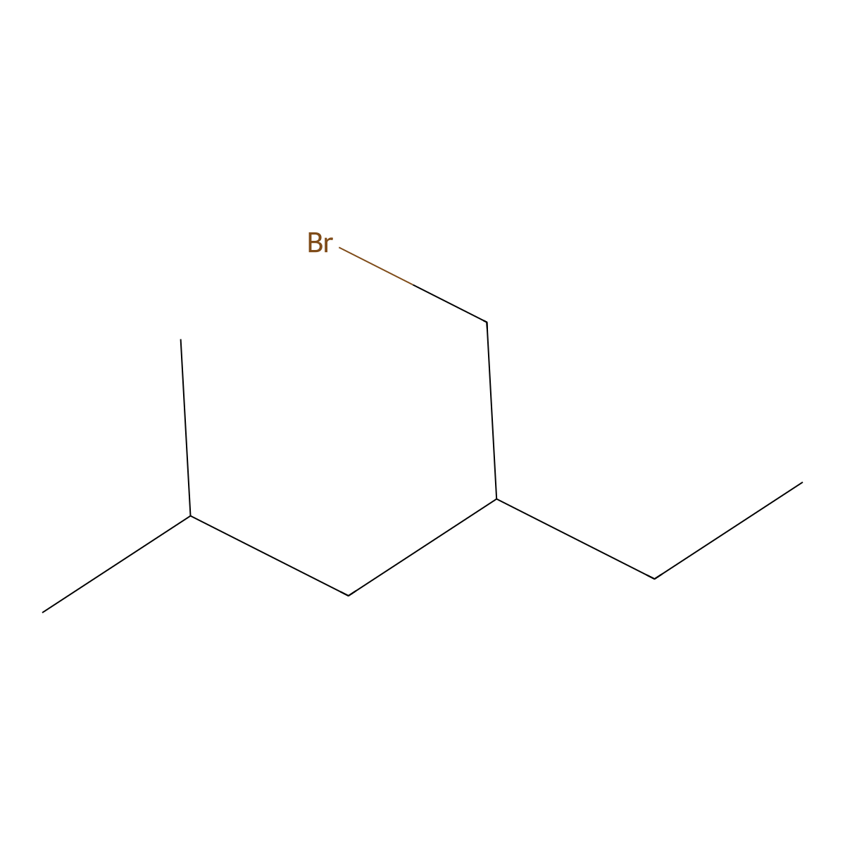 4-(Bromomethyl)-2-methylhexane molecular structure, CAS 1477926-90-1