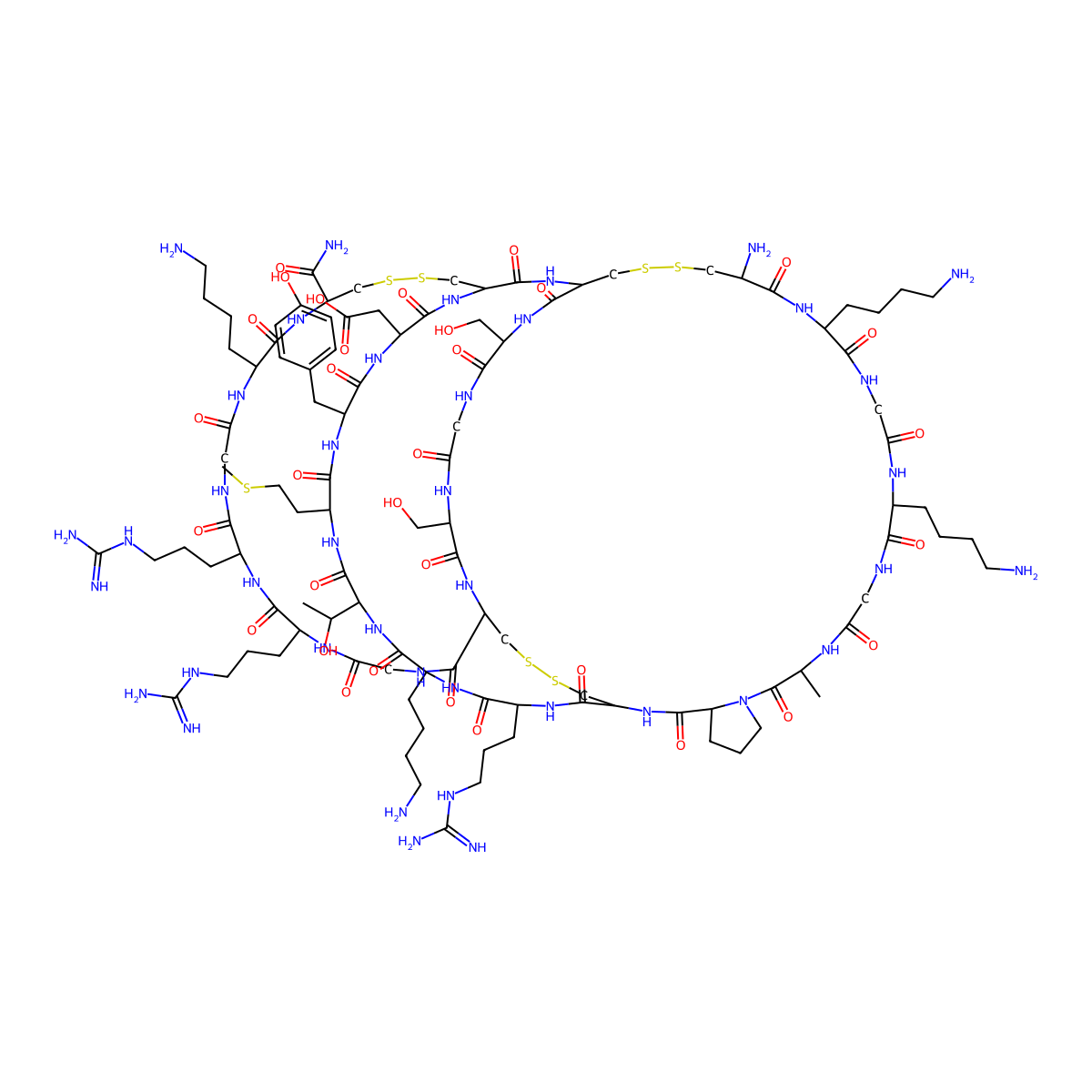 omega-conotoxin-MVIIC molecular structure, CAS 147794-23-8