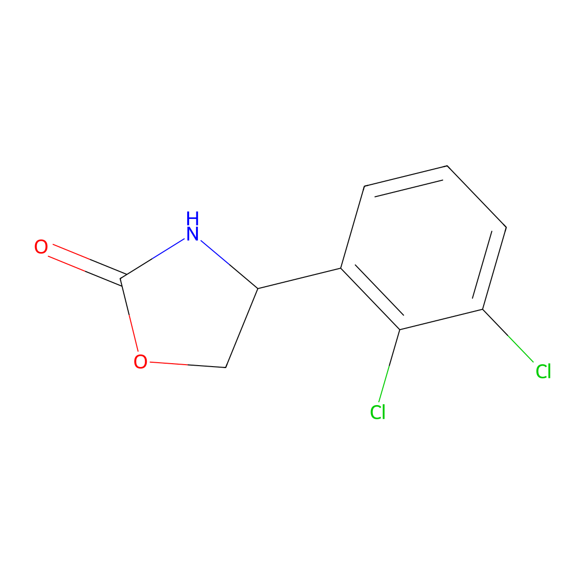 4-(2,3-Dichlorophenyl)oxazolidin-2-one molecular structure, CAS 1477954-41-8
