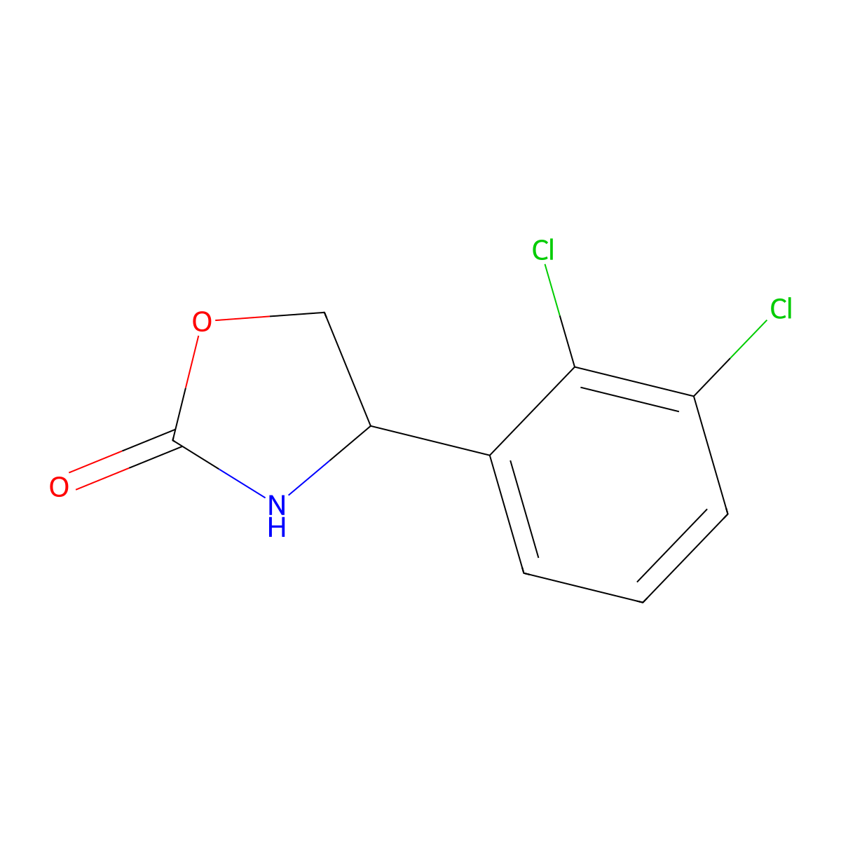 4-(2,3-Dichlorophenyl)oxazolidin-2-one molecular structure, CAS 1477954-41-8