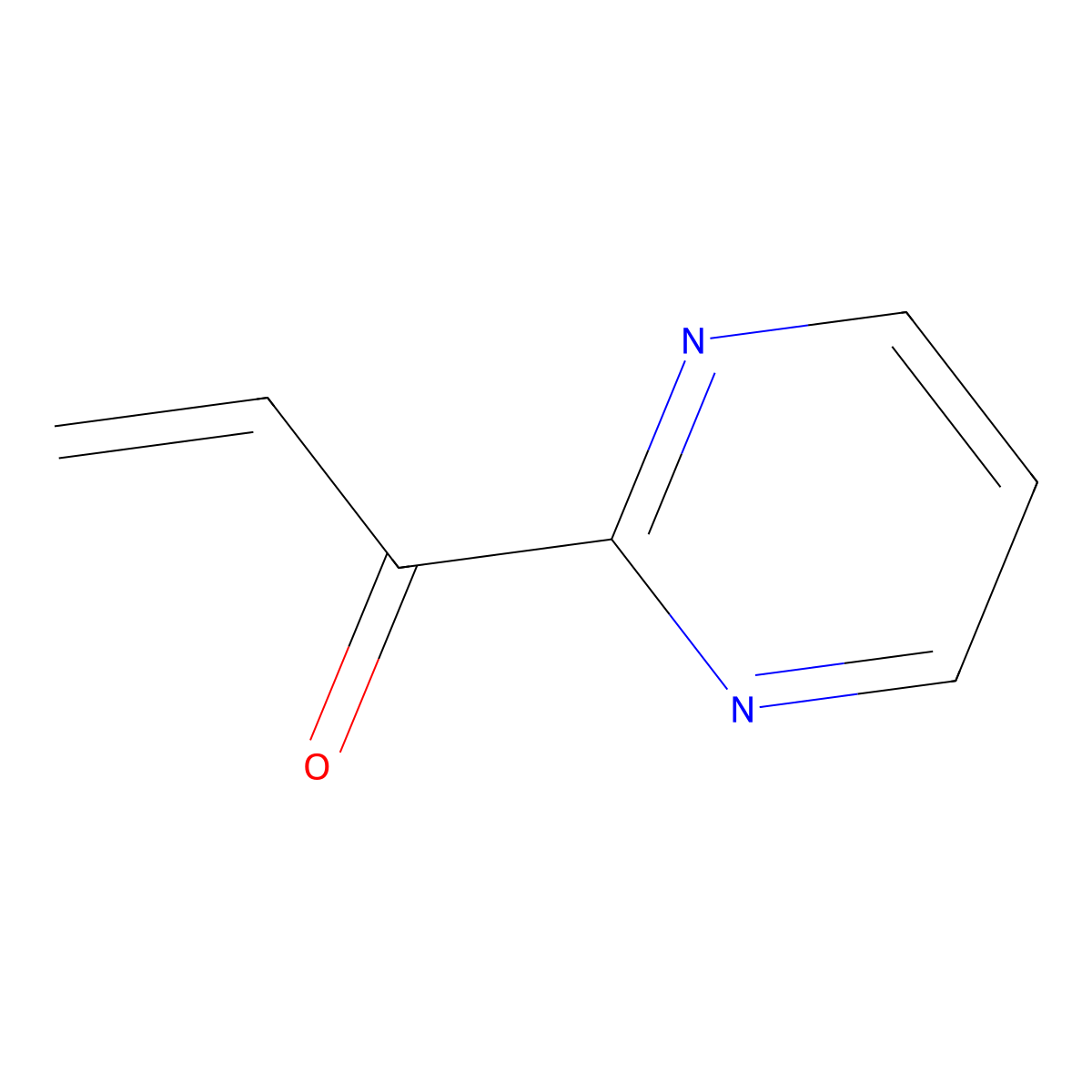 1-(Pyrimidin-2-yl)prop-2-en-1-one molecular structure, CAS 1478015-44-9
