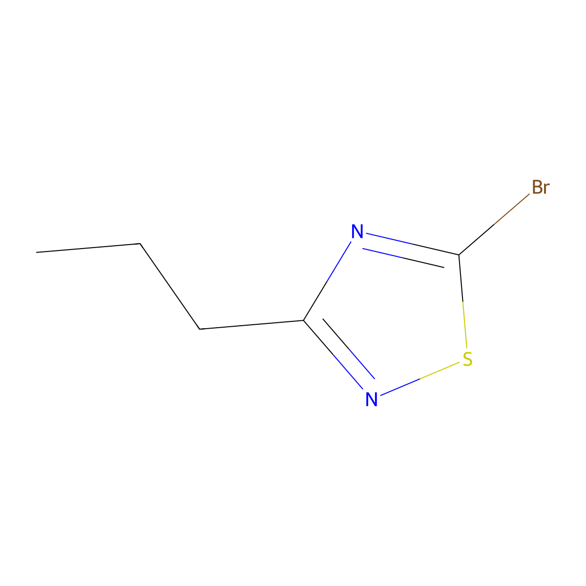 5-Bromo-3-propyl-1,2,4-thiadiazole molecular structure, CAS 1478042-51-1