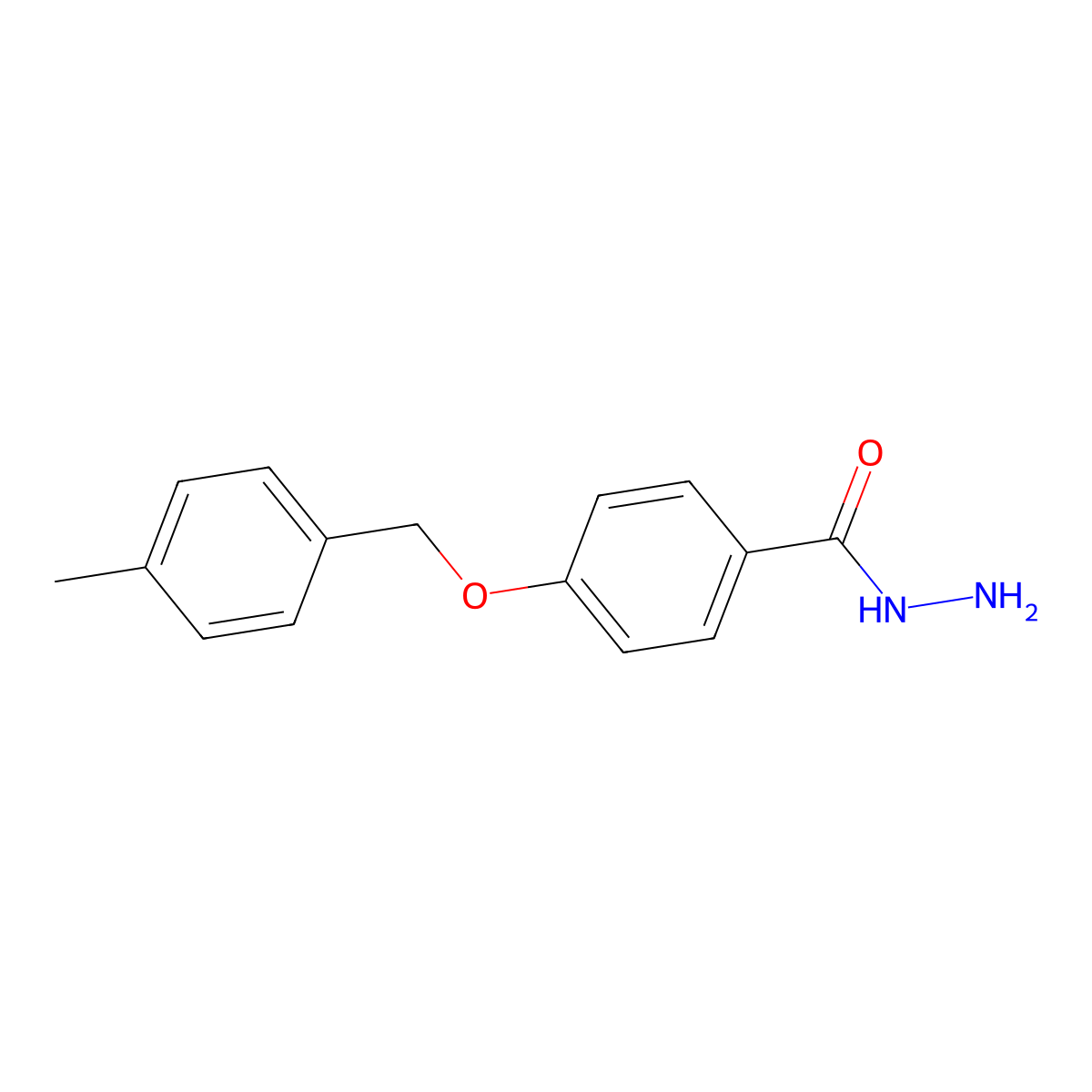 4-((4-Methylbenzyl)oxy)benzohydrazide molecular structure, CAS 147807-57-6