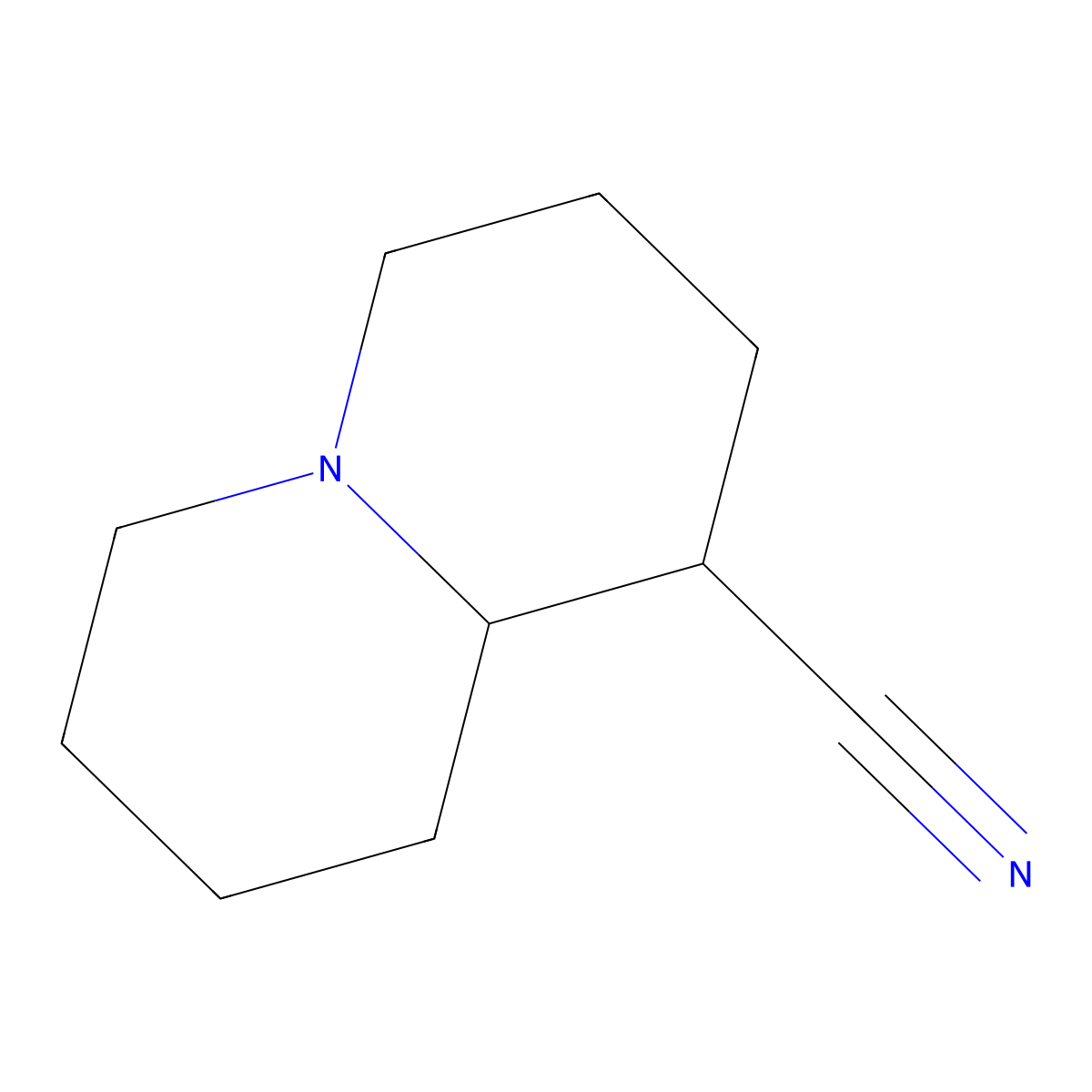octahydro-1H-quinolizine-1-carbonitrile molecular structure, CAS 1478089-34-7
