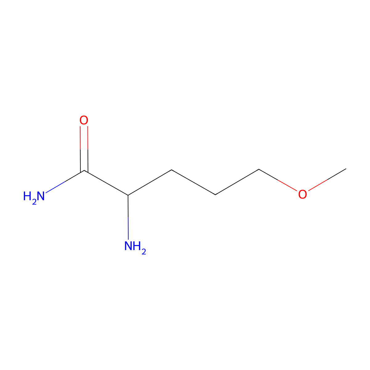 2-Amino-5-methoxypentanamide molecular structure, CAS 1478111-50-0