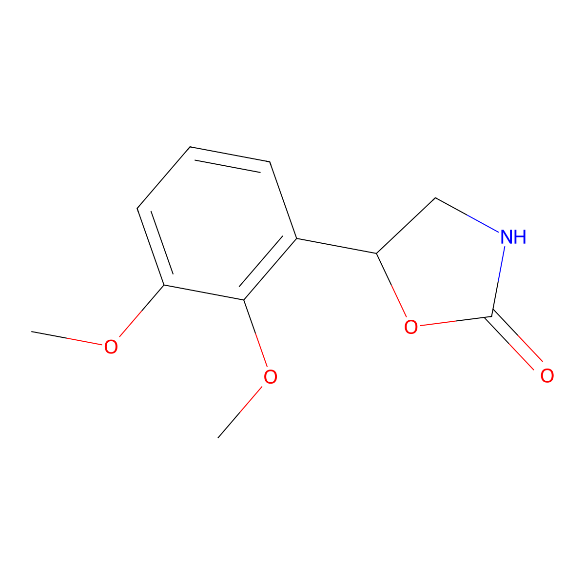 5-(2,3-Dimethoxyphenyl)oxazolidin-2-one molecular structure, CAS 1478128-65-2