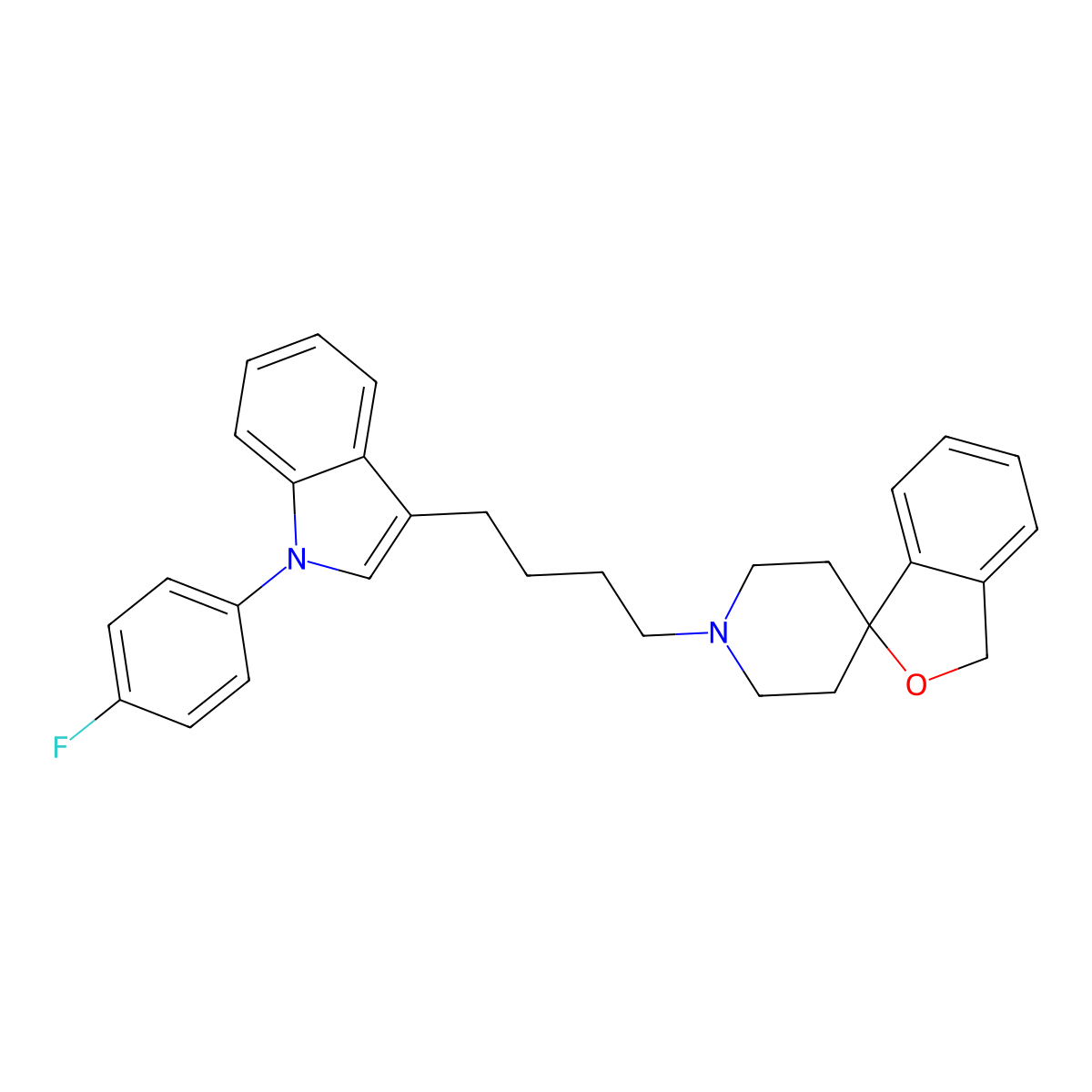 Siramesine molecular structure, CAS 147817-50-3