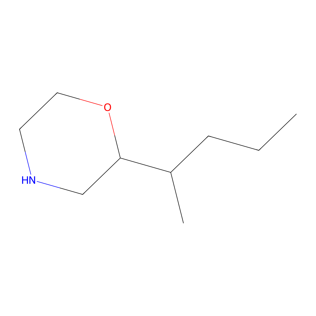 2-(Pentan-2-yl)morpholine molecular structure, CAS 1478242-64-6