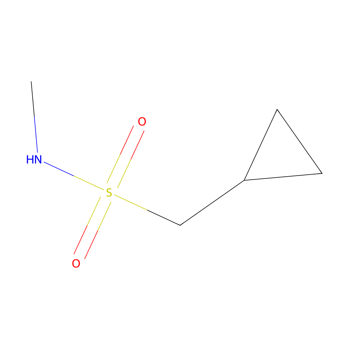 1-cyclopropyl-N-methylmethanesulfonamide molecular structure, CAS 1478317-54-2