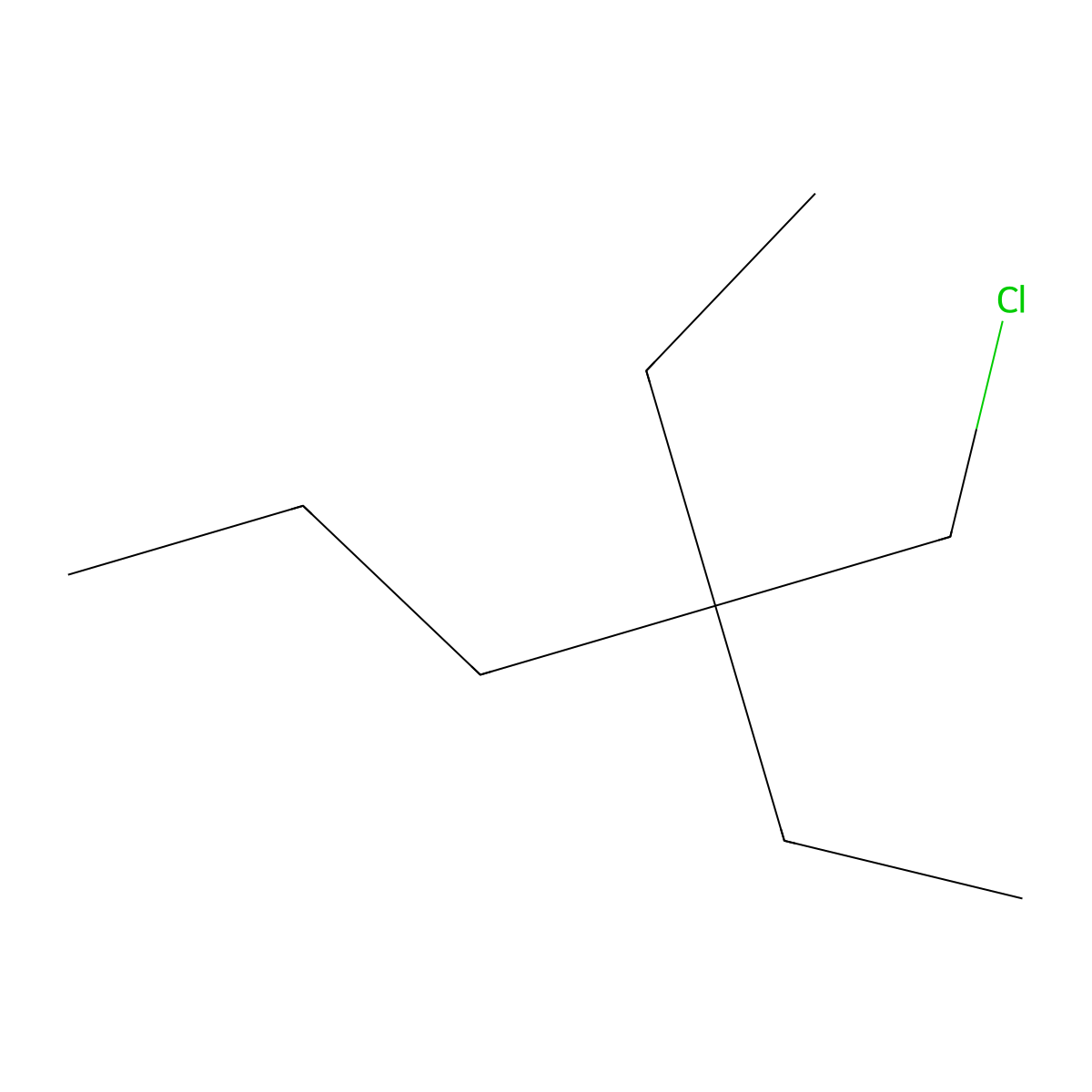 3-(Chloromethyl)-3-ethylhexane molecular structure, CAS 1478327-94-4