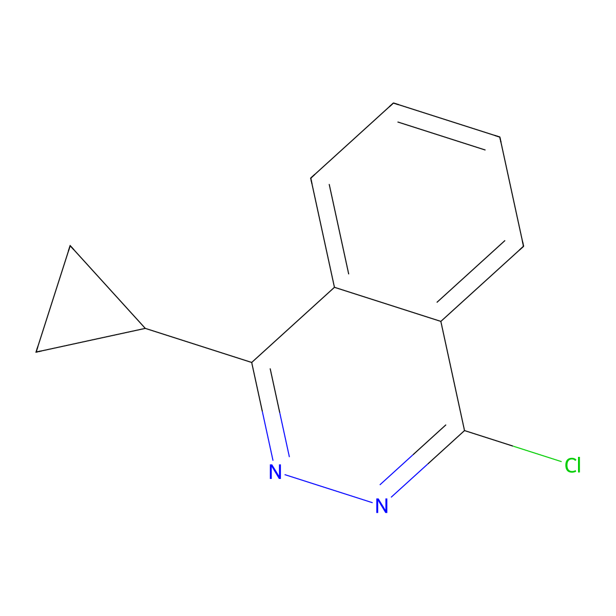 1-Chloro-4-cyclopropylphthalazine molecular structure, CAS 1478359-68-0