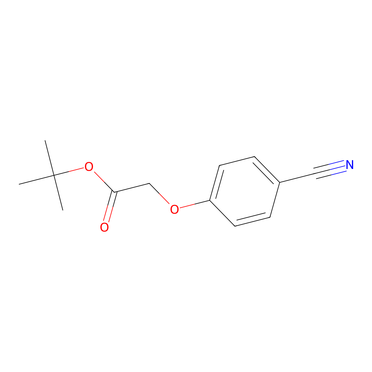 Tert-butyl 2-(4-cyanophenoxy)acetate molecular structure, CAS 147840-05-9
